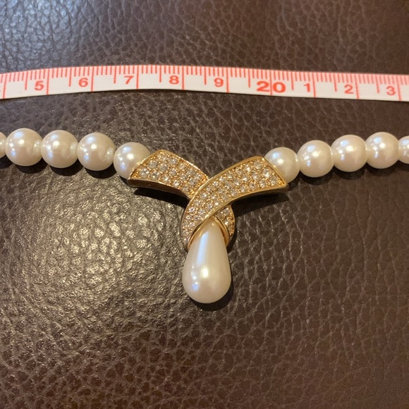 Vintage faux pearl necklace - Picture 8 of 10